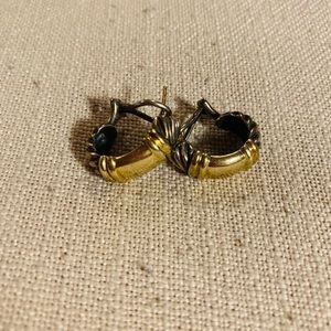 9K Gold and 925 sterling silver earrings gift 🎁